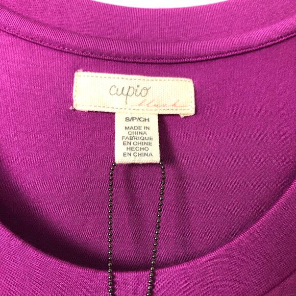 NWT Cupio Wms Small Jewel Plum Sleeveless Tiered Maxi Dress Ruffled Trim Boho - Picture 3 of 11